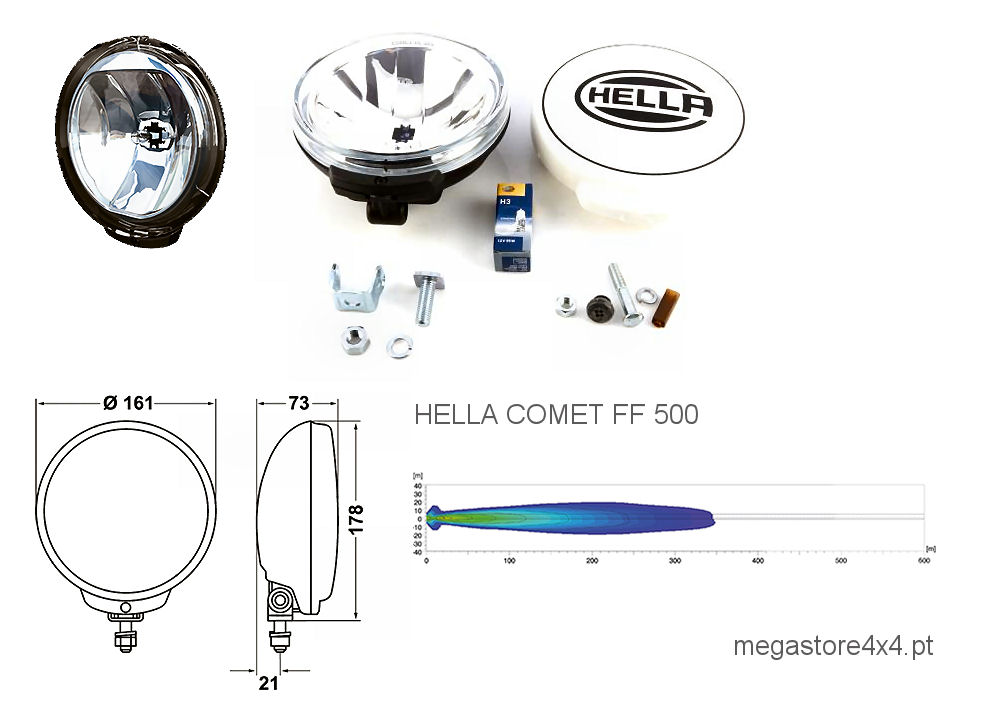 Диаметр фар. HELLA Comet 500 Размеры. HELLA фары Comet 2500. HELLA Comet 2200. HELLA Comet 500 цоколь.